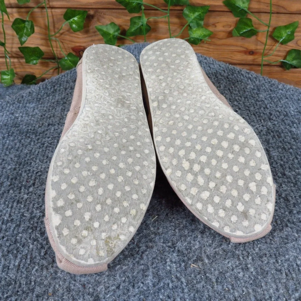 TOMS Alpargata Women‎ Slip On Shoe Size 5 Everyday Comfort Tan Canvas Flats